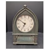 Wood Birdcage Table Clock battery operated