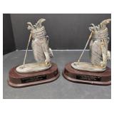 (2) Golf trophies The Chicago Tabacco &