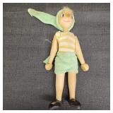 Vintage Wooden Pinocchio 7in Doll