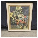 Framed Print of Mixed Flowers in an Earthenware