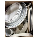 Vtg. Blue Dinnerware