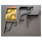 Ornamental steel brackets