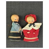 2 Vtg Japanese Christmas choir figurine ornaments