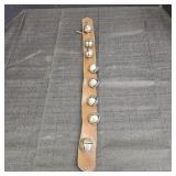 Vintage Sleigh Bells on Leather Strap