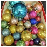 Vintage Multi-Colored Glass Xmas Ornaments
