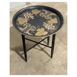 Chinoiserie tray table w/Buchley black lacquered