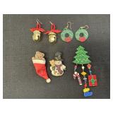 Christmas Earrings & Pins