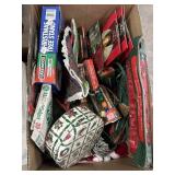 Christmas tree stand, lights, decor