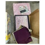 Garment bag, heated blanket, 2 hat & scarf sets
