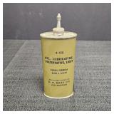 Vintage U.B. Bray Company 4 OZ Gun Oil Tin