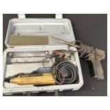 Wall soldering gun & Dremel kit in case
