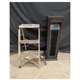 Upright portable wood frame heater, 2ft metal