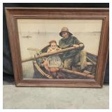 Framed Print of 'The Helping Hand' by Emile Renouf