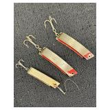 3 South Bend Super Duper fishing lures, 503 & 506