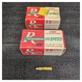 (2) Remington Hi-Speed .22 Long Rifle Ammunition