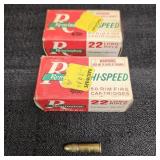(2) Remington Hi-Speed .22 Long Rifle Ammunition