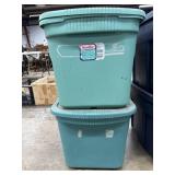 (2) Sterilite 73 Qt. Storage Totes