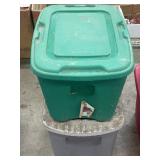 (2) Homz 18 & 20 gallon storage totes/containers