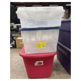 (3) Sterilite & Todd Oldham 18 Gal & 56 Qt