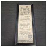 Vintage Campbellï¿½s Tomato Soup Framed Ad