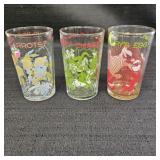 (3) 1974 Warner Bros Collector Drinking Glasses
