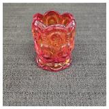 Amberina Ruby Red Glass Toothpick Holder