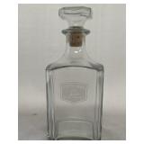Cutty Sark Scots Whisky clear glass decanter