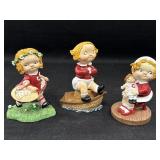 3 Danbury Mint Campbell Kids figurines - Picking