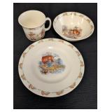 1936 Royal Doulton Bunnykins plate,cup,bowl