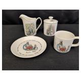 Wedgwood Peter Rabbit Creamer & Sugar w/ lid