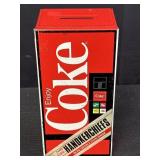 Coca-Cola vending machine tin piggy bank
