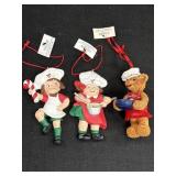 3 Kurt S. Adler Campbells Ornaments, 4in