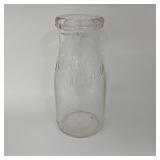 Borden Wieland Half Pint Embossed Glass Milk