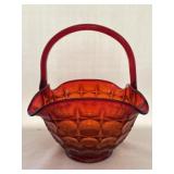 Tiara Constellation sunset glass amberina basket