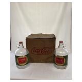 Coca Cola One Gallon Glass Container & Box