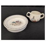 Wedgwood Peter Rabbit Porridge bowl w/ 2 handled