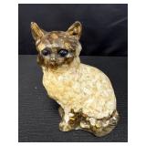 Vtg. Mother of Pearl Cat Figurine