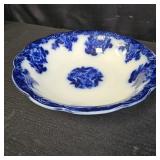 Antique Waldorf Blue Flow Porcelain 9in Bowl