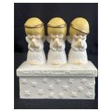 Hallmark 3 angels ceramic trinket box
