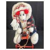 Coca-Cola polar bear plush collectible w/ Coke