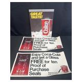 Coca-Cola "Great Taste" & other promo posters