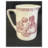 Royal Crownford ironstone creamer pitcher w/ kids