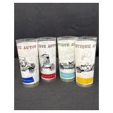 Anchor Hocking Antique Frosted Auto Glasses