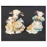2 Mary Moo figurines - Pasture Bedtime & Donï¿½t Cry