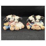 2 Mary Moo figurines - Iï¿½ll Love You For Heffer &