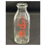 Bordenï¿½s Dairy Glass Quart Milk Bottle