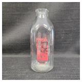 Borden Elsie One Quart Milk Bottle
