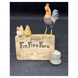 Schmid Lowell Davis Fox Fire Farm sign figurine w/