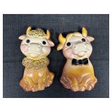7" Elsie & Elmer Cow Borden Co. Wall Decor