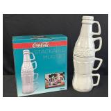 Coca-Cola stackable glass mug set in original